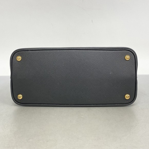 Prada Tote Bag Saffiano Leather Black Red - Picture 3 of 14